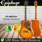 Epiphone Dove Pro Solid Top Acoustic Electric Guitar With Built in Pickup Violin Burst