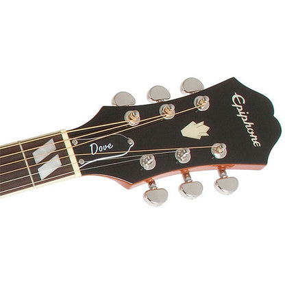 Epiphone Dove Pro Solid Top Acoustic Electric Guitar With Built in Pickup Violin Burst