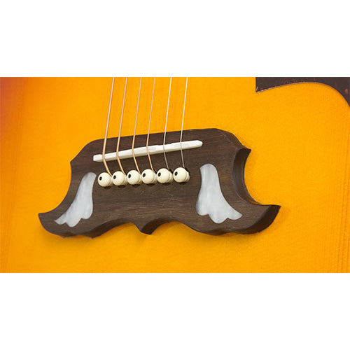 Epiphone Dove Pro Solid Top Acoustic Electric Guitar With Built in Pickup Violin Burst