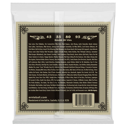 Ernie Ball 2070 Earthwood Phosphor Bronze Acoustic Bass Guitar Strings (45-95)
