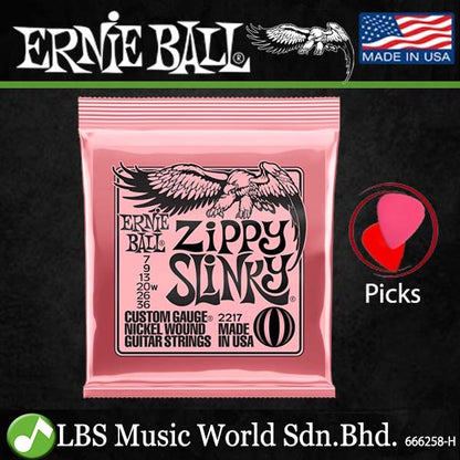 Ernie Ball 2217 Zippy Slinky Nickle Wound Electric Guitar Strings (07-36)