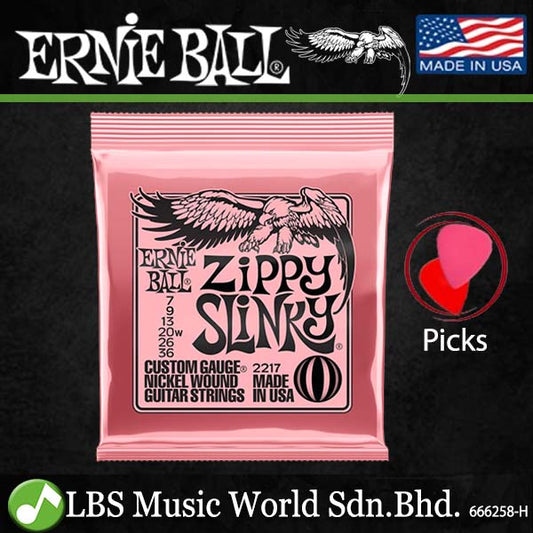 Ernie Ball 2217 Zippy Slinky Nickle Wound Electric Guitar Strings (07-36)
