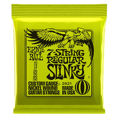 Ernie Ball 2621 Regular Slinky 7-string Nickel Wound Electric Guitar String (10-56)