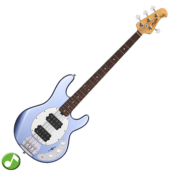 Sterling by Ernie Ball Music Man Stingray Ray4HH Bass Guitar- Lake Blue Metallic (RAY4HH-LBM)