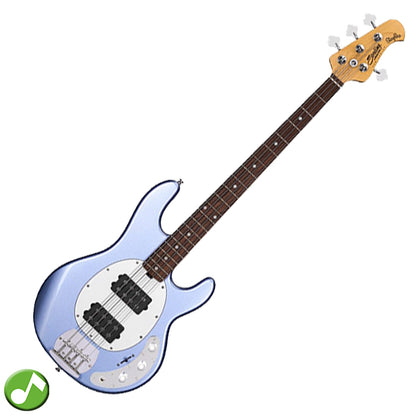 Sterling by Ernie Ball Music Man Stingray Ray4HH Bass Guitar- Lake Blue Metallic (RAY4HH-LBM)