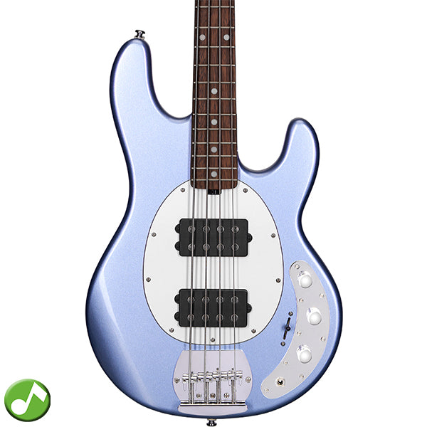 Sterling by Ernie Ball Music Man Stingray Ray4HH Bass Guitar- Lake Blue Metallic (RAY4HH-LBM)