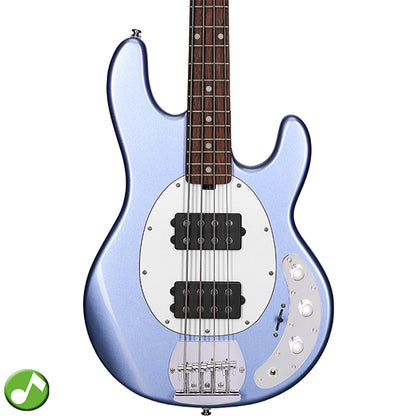 Sterling by Ernie Ball Music Man Stingray Ray4HH Bass Guitar- Lake Blue Metallic (RAY4HH-LBM)