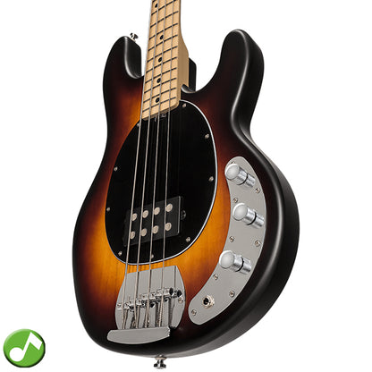 Sterling by Ernie Ball Music Man Ray4 Stingray Bass Guitar- Vintage Sunburst Satin (Ray4-VSBS)