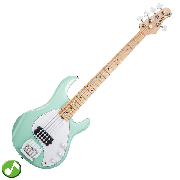 Sterling by Ernie Ball Music Man Stingray Ray5 Electric Bass Guitar- Mint Green (RAY5-MG)