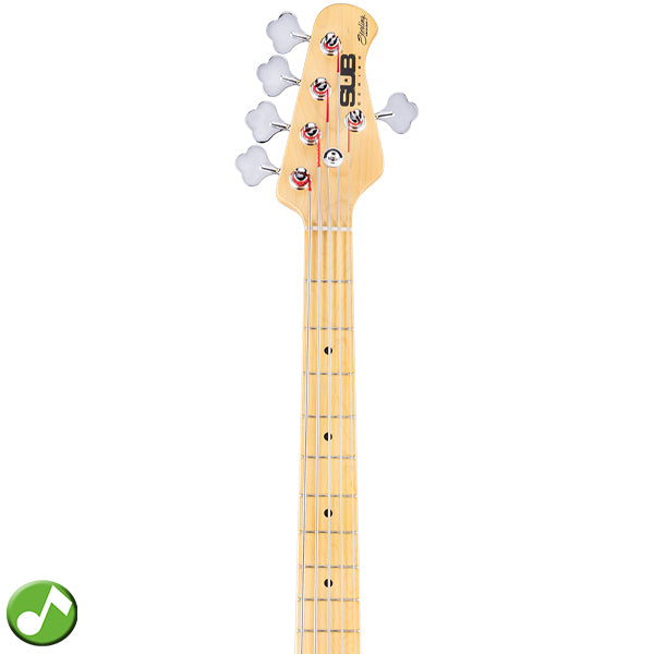 Sterling by Ernie Ball Music Man Stingray Ray5 Electric Bass Guitar- Black (RAY5-BK)