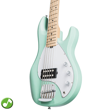 Sterling by Ernie Ball Music Man Stingray Ray5 Electric Bass Guitar- Mint Green (RAY5-MG)