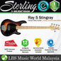 Sterling by Ernie Ball Music Man Stingray Ray5 Electric Bass Guitar- Vintage Sunburst Satin (RAY5-VSBS)