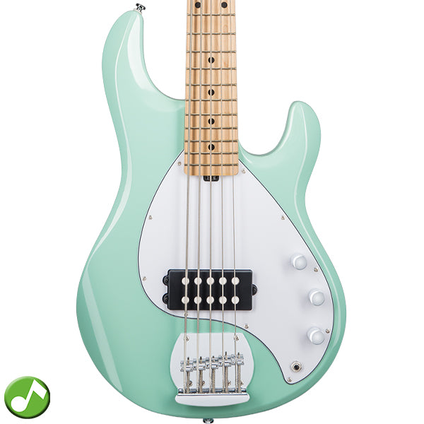 Sterling by Ernie Ball Music Man Stingray Ray5 Electric Bass Guitar- Mint Green (RAY5-MG)