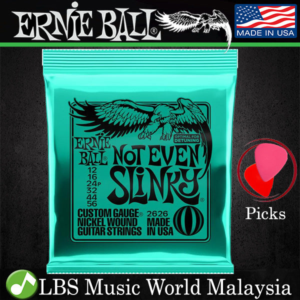 Ernie Ball 2626 Not Even Slinky Nickel Wound Electric Guitar String (12-56)