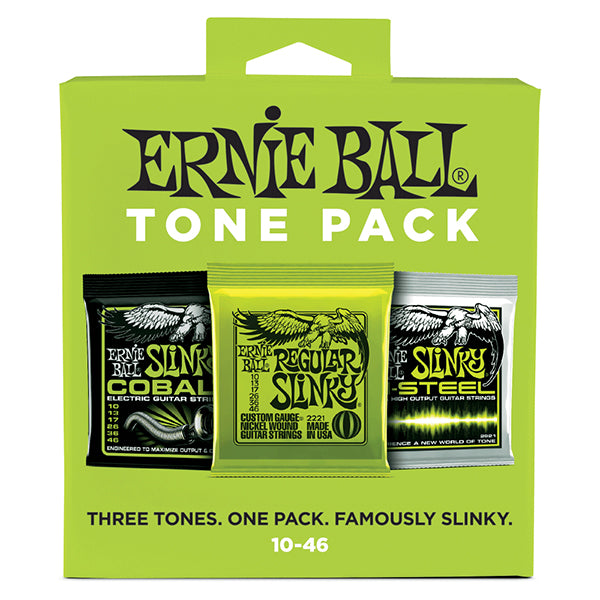 Ernie Ball 3331 Regular Slinky Electric Guitar String Tone Pack Nickel , Cobalt & M Steel (10-46)