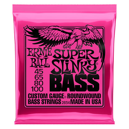 Ernie Ball 2834 Super Slinky Nickel Wound Electric Bass Guitar String (45-100)