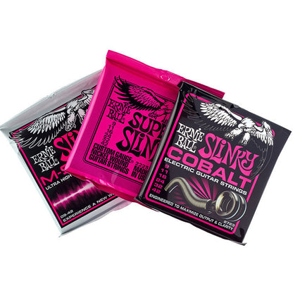 Ernie Ball 3333 Super Slinky Electric Guitar String Tone Pack Nickel , Cobalt & M Steel (09-42)
