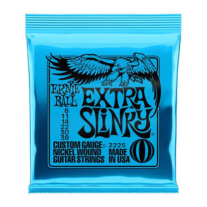 Ernie Ball 2225 Extra Slinky Nickel Wound Electric Guitar String (08-38)
