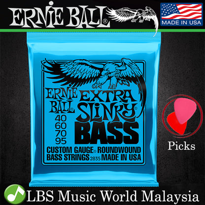 Ernie Ball 2835 Extra Slinky Nickel Wound Electric Bass Guitar String (40-95)