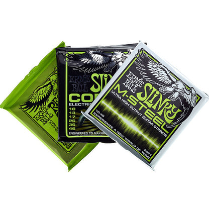 Ernie Ball 3331 Regular Slinky Electric Guitar String Tone Pack Nickel , Cobalt & M Steel (10-46)
