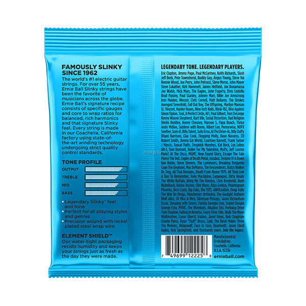 Ernie Ball 2225 Extra Slinky Nickel Wound Electric Guitar String (08-38)