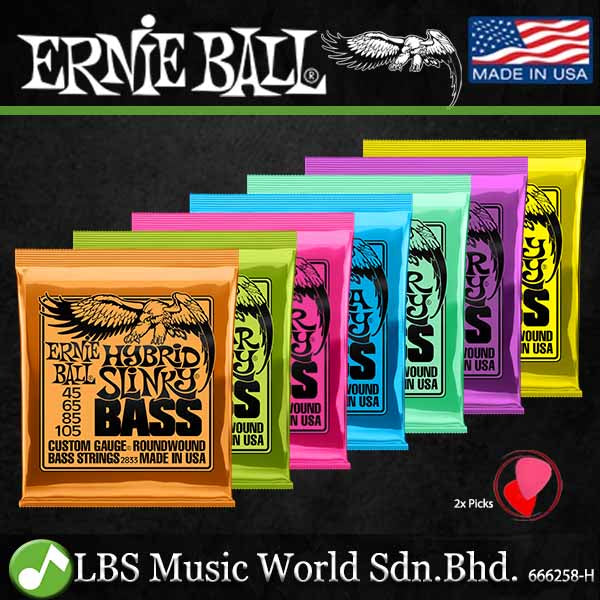 Ernie Ball 2833 Hybrid Slinky Nickel Wound Electric Bass Guitar String (45-105)
