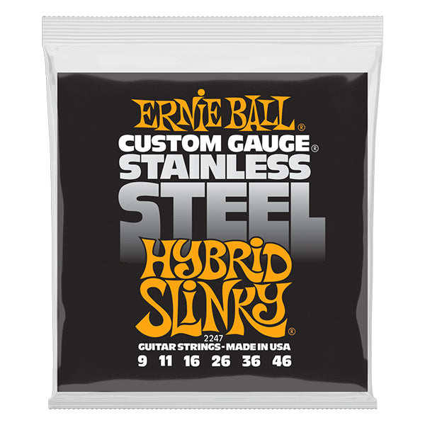 Ernie Ball 2247 Hybrid Slinky Stainless Steel Wound Electric Guitar String (9-46)