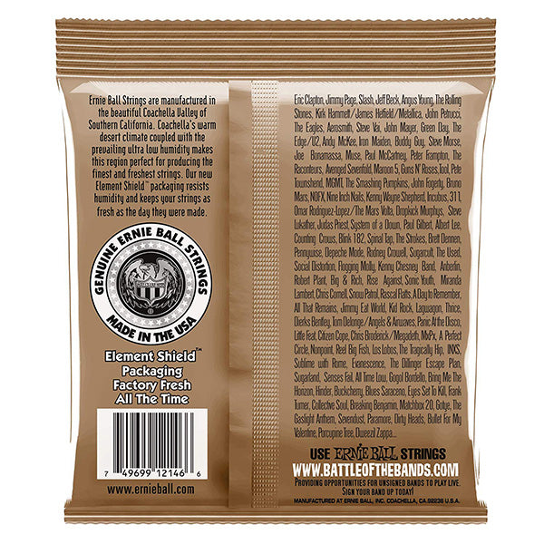 Ernie Ball 2146 Earthwood Medium Light Phosphor Bronze Acoustic Guitar String (12-54)