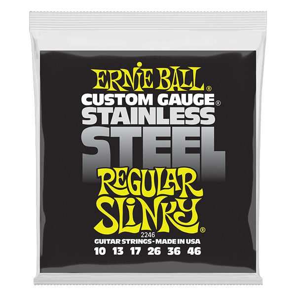 Ernie Ball 2246 Regular Slinky Stainless Steel Wound Electric Guitar String (10-46)