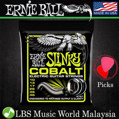 Ernie Ball 2721 Regular Slinky Cobalt Electric Guitar String (10-46)