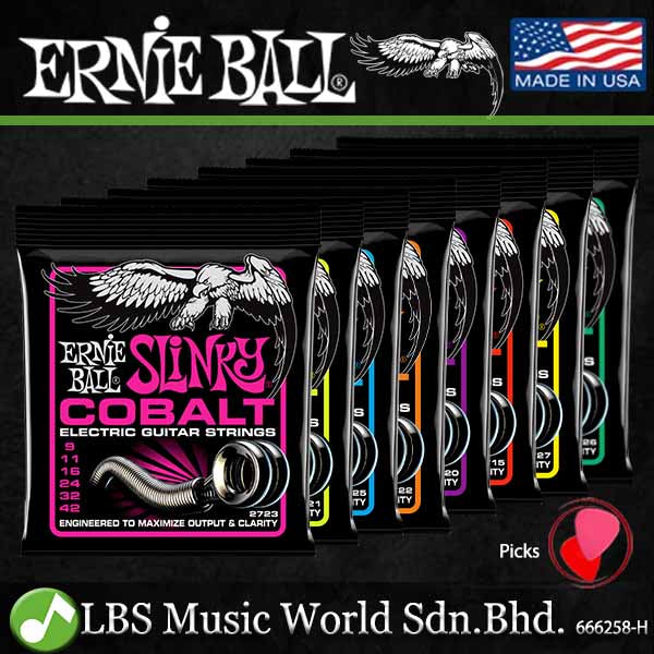 Ernie Ball 2723 Super Slinky Cobalt Electric Guitar String (9-42)