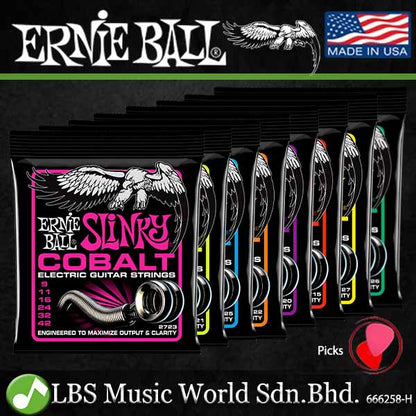 Ernie Ball 2723 Super Slinky Cobalt Electric Guitar String (9-42)