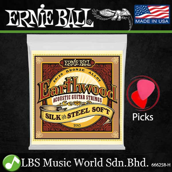 Ernie Ball 2006 Earthwood Extra Light 80/20 Bronze Acoustic Guitar String (10-50)