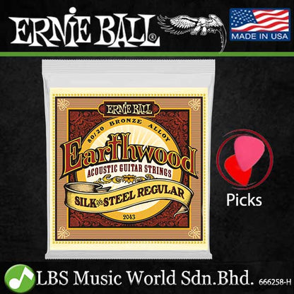 Ernie Ball 2006 Earthwood Extra Light 80/20 Bronze Acoustic Guitar String (10-50)