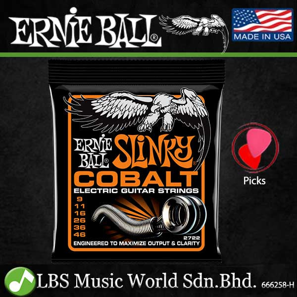 Ernie Ball 2723 Super Slinky Cobalt Electric Guitar String (9-42)
