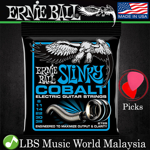 Ernie Ball 2725 Extra Slinky Cobalt Electric Guitar String (8-38)