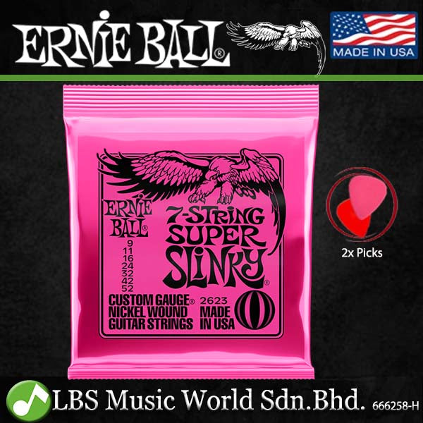 Ernie Ball 2623 7 String Nickel Wound Electric Guitar String (9-52)