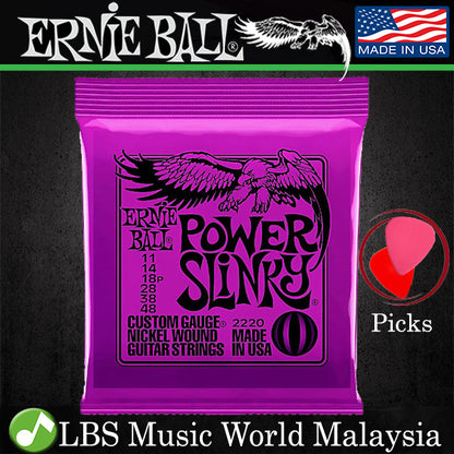 Ernie Ball 2220 Power Slinky Nickel Wound Electric Guitar String (11-48)