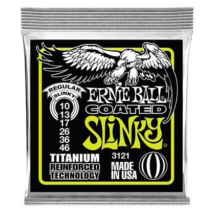 Ernie Ball 3121 Regular Slinky Coated Titanium RPS Electric Guitar String (10-46)