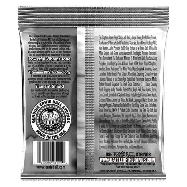 Ernie Ball 3122 Hybrid Slinky Coated Titanium RPS Electric Guitar String (9-46)