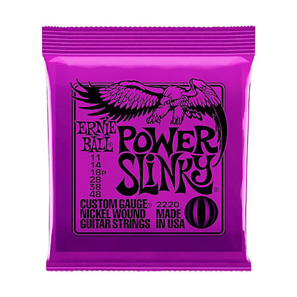 Ernie Ball 2220 Power Slinky Nickel Wound Electric Guitar String (11-48)