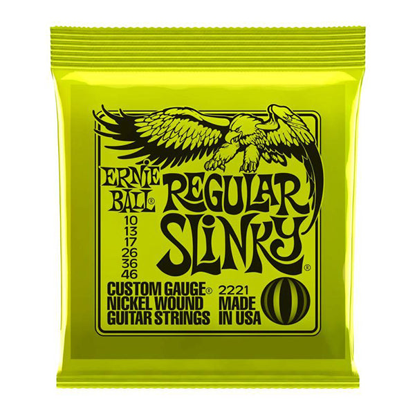 Ernie Ball 2221 Regular Slinky Nickel Wound Electric Guitar String (10-46)