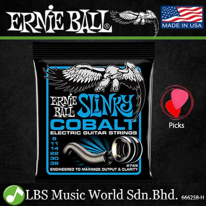 Ernie Ball 2723 Super Slinky Cobalt Electric Guitar String (9-42)