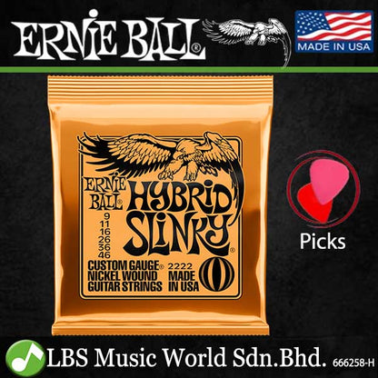 Ernie Ball 2223 Super Slinky Nickel Wound Electric Guitar String (09-42)