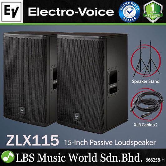 EV Electro-Voice ELX115 1600W 15" Passive Speaker with Stand (ELX 115)