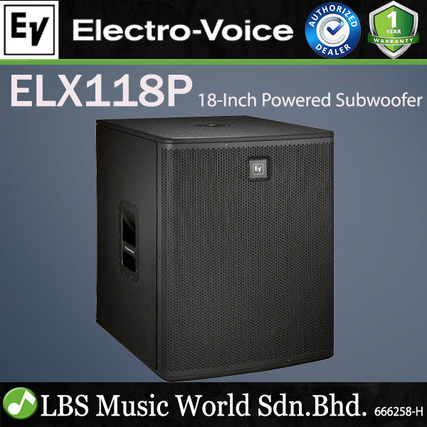 EV Electro-Voice ELX118P 700W 18" Powered Subwoofer (ELX118 ELX 118P)