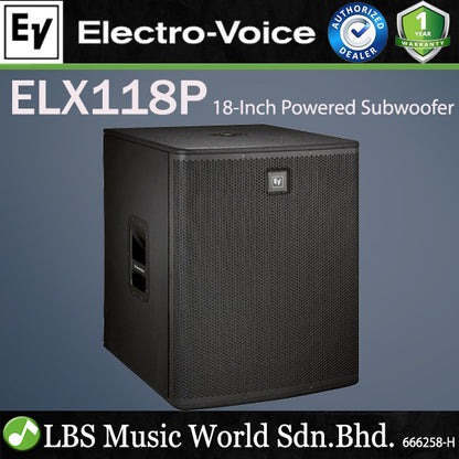 EV Electro-Voice ELX118P 700W 18" Powered Subwoofer (ELX118 ELX 118P)