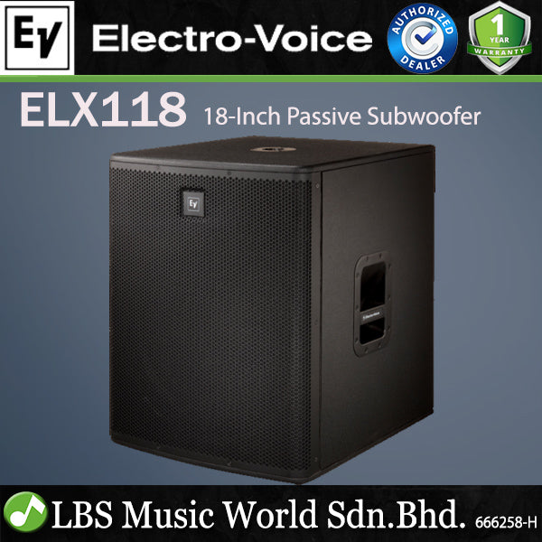 EV Electro-Voice ELX118 1600W 18" Passive Subwoofer (ELX 118)