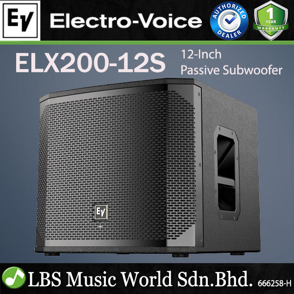 EV Electro-Voice ELX200-12S 1600W 12" Passive Subwoofer (ELX200 12S)