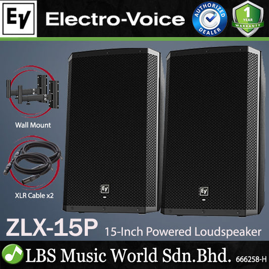 EV Electro-Voice ZLX-15P 1000W 15" Powered Loudspeaker with Speaker Stand (ZLX15P ZLX 15P)